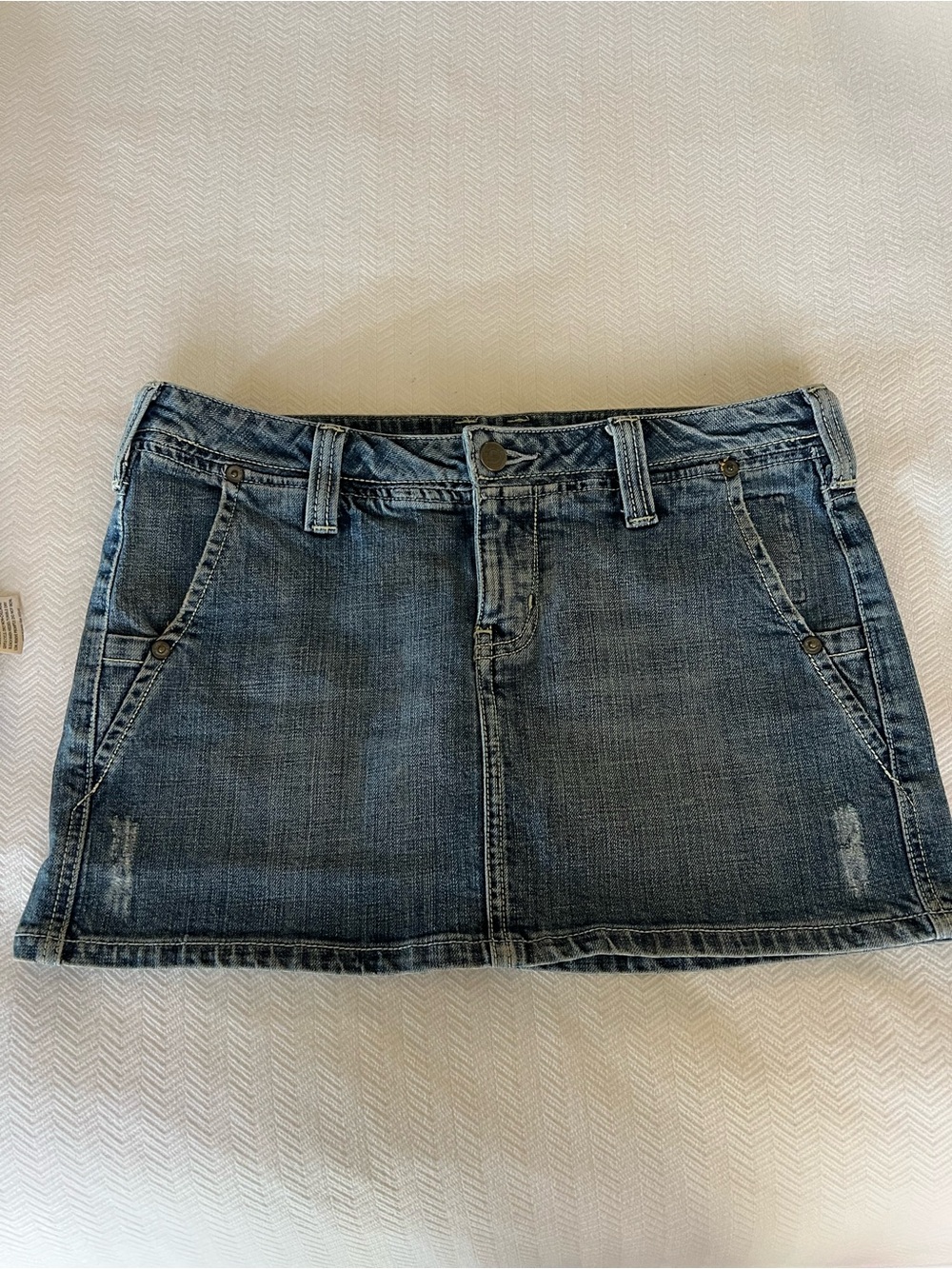 Seven7 Indigo Denim Mini Skirt
